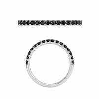 Ringe Dame in Weißgold Diamante Black RIVIERA RAITI